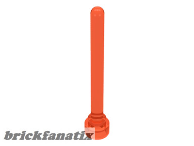 Lego Antenna 4H Round top, Trans neon orange