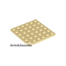 Lego Plate 6 X 6, Tan