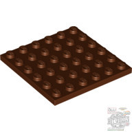 Lego Plate 6X6, Reddish brown