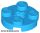 Lego Plate, Round 2 x 2 with Axle Hole, Dark azure