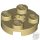 Lego Plate, Round 2 x 2 with Axle Hole, Tan