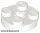 Lego Plate, Round 2 x 2 with Axle Hole, White