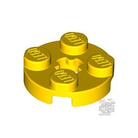 Lego Plate, Round 2 x 2 with Axle Hole, Yellow