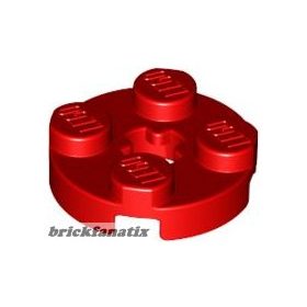 Lego PLATE 2X2 ROUND, Bright red