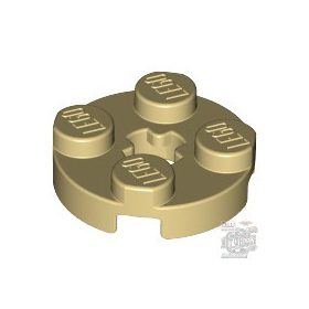 Lego Plate 2X2 Round, Tan