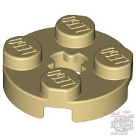 Lego Plate 2X2 Round, Tan