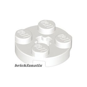 Lego PLATE 2X2 ROUND, White