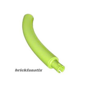   Lego Dinosaur Tail / Neck Middle Section with Bar Hole and Technic Pin, Lime