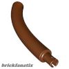 Lego Dinosaur Tail / Neck Middle Section with Bar Hole and Technic Pin, Reddish brown