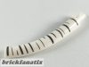 Lego Dinosaur Tail / Neck Middle Section with Bar Hole and Technic Pin with Dark Bluish Gray Stripes Pattern (Aspen Tree)