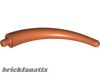 Lego Dinosaur Tail End Section / Horn, Dark orange