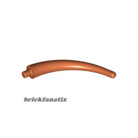 Lego Dinosaur Tail End Section / Horn, Dark orange