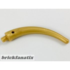 Lego Dinosaur Tail End Section / Horn, Pearl gold