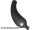 Lego Dinosaur Tail / Neck Base Section with Black Technic Pin, Black