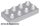 Lego Duplo, Plate 2 x 4 x 1/2 (Thick), Light gray