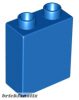 Lego Duplo, Brick 1 x 2 x 2, Blue