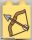 Lego Duplo, Brick 1 x 2 x 2 with Bow and Arrow Pattern, Yellow