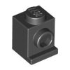 Lego Brick, Modified 1 x 1 with Headlight, Black