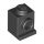 Lego Brick, Modified 1 x 1 with Headlight, Black