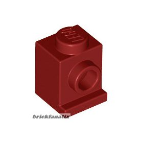 Lego Brick, Modified 1 x 1 with Headlight, Dark red