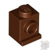 Lego Brick, Modified 1 x 1 with Headlight, Reddish brown