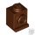 Lego Brick, Modified 1 x 1 with Headlight, Reddish brown