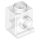 Lego Brick, Modified 1 x 1 with Headlight, Transparent clear