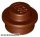 Lego Plate 1x1 Round, Reddish brown