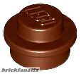 Lego Plate 1x1 Round, Reddish brown