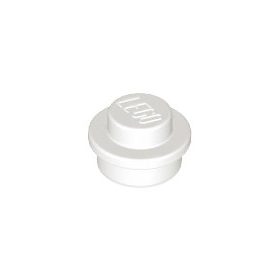 Lego Plate 1x1 Round, White