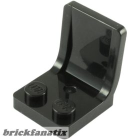 Lego Minifigure, Utensil Seat / Chair 2 x 2, Black