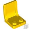 Lego Minifigure, Utensil Seat / Chair 2 x 2, Yellow