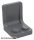 Lego SEAT 2X2X2, Dark gray