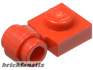 Lego Plate 1x1 LAMP HOLDER, Red