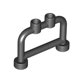 Lego Bar 1 x 4 x 2 with Open Studs, Black