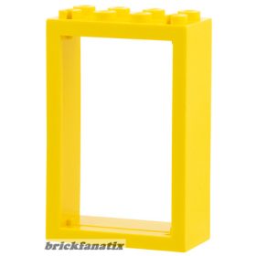 Lego Door, Frame 2 x 4 x 5, Yellow