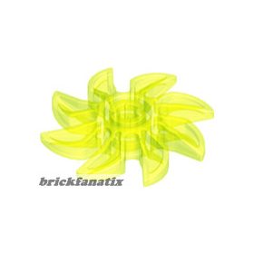 Lego Propeller 8 Blade 5 Diameter, Trans neon green