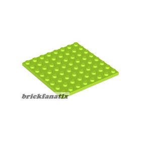 Lego Plate 8 X 8, Lime