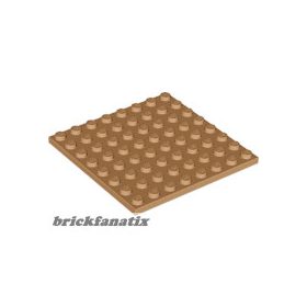 Lego Plate 8 x 8, Medium nougat