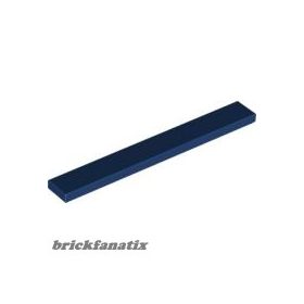 Lego Tile 1 X 8, Dark blue