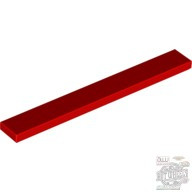 Lego Flat Tile 1X8, Bright red