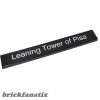 Lego Tile 1 x 8 with 'Leaning Tower of Pisa' Pattern