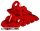 Lego Bionicle Foot with Ball Joint Socket 2 x 3 x 5, Red
