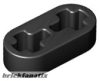 Lego Technic, Liftarm Thin 1 x 2 - Axle Holes, Black