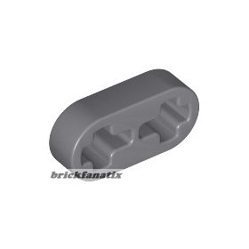 Lego Technic, Liftarm Thin 1 x 2 - Axle Holes, Dark grey