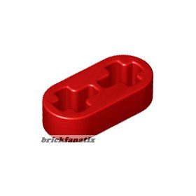 Lego Technic, Liftarm Thin 1 x 2 - Axle Holes, Red