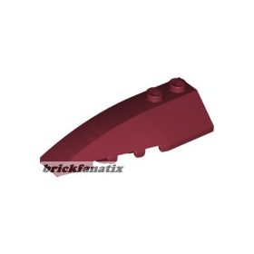 Lego Wedge 6 x 2 Left, Dark red
