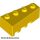 Lego RIGHT BRICK 2X4 W/ANGLE, Yellow