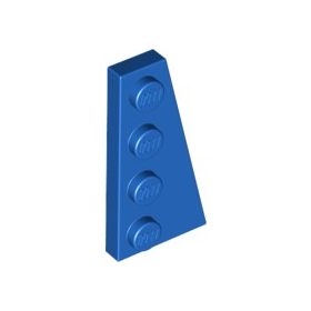 Lego Wedge, Plate 4 x 2 Right, Blue