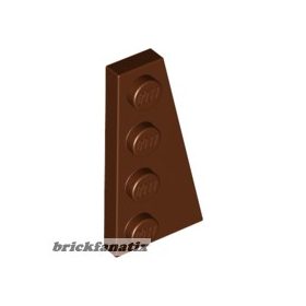 Lego Wedge, Plate 4 x 2 Right, Reddish brown